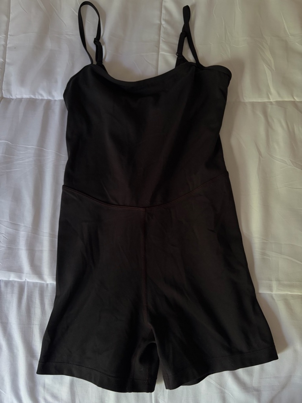 CRZ yoga butterlux cami strap romper black